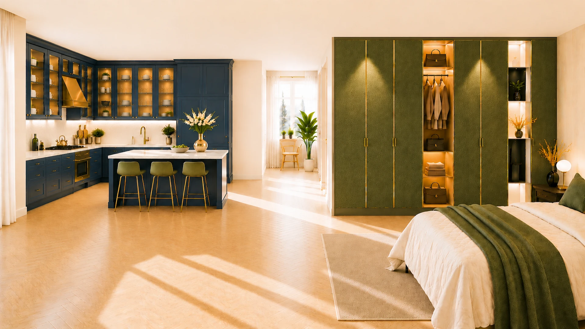 Image showing kitchen and bedroom